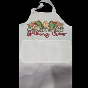 NWT Unisex  Christmas Apron Baking Crew
